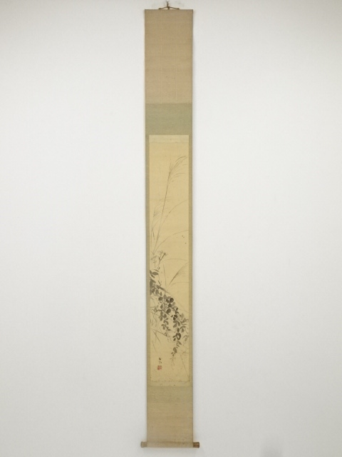 JAPANESE HANGING SCROLL / HAND PAINTED / BY TAISUI SUMA
